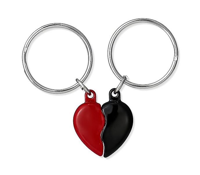 FOUORTUNATE-BEE Schlüsselanhänger Partner Herz Schlüsselanhänger Set 2-teil günstig online kaufen