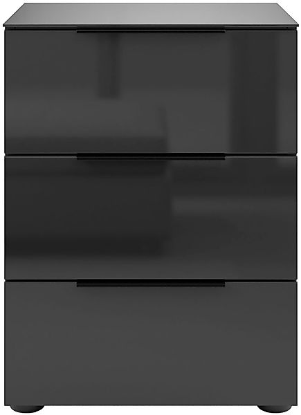 Manjana Möbel Nachtkommode "mit Chrom oder Schwarz matten Metallgriffen" mi günstig online kaufen