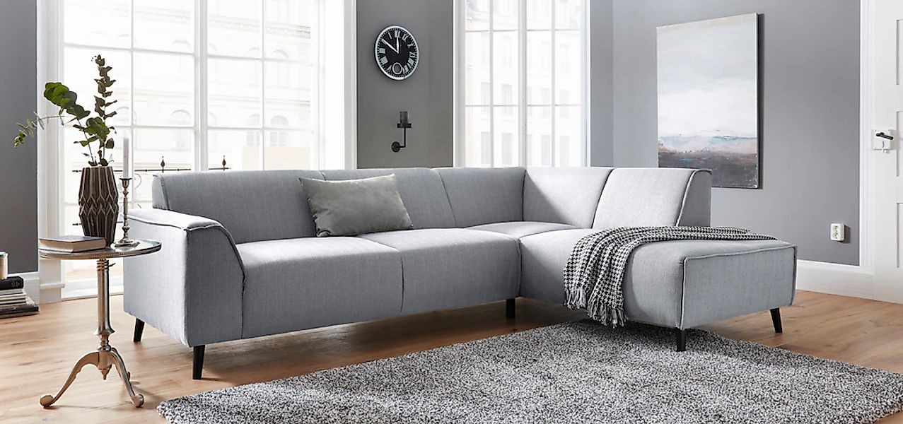 DOMO collection Ecksofa "Amora, inklusive komfortablem Federkern für mehr S günstig online kaufen