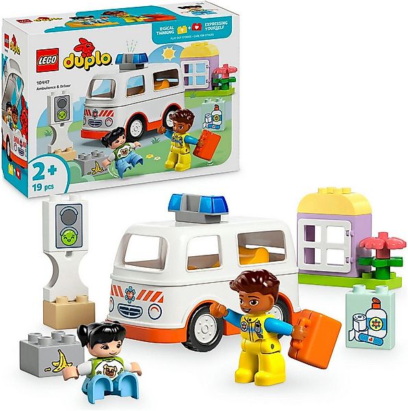 LEGO® Rettungswagen mit Fahrer (10447), LEGO DUPLO Town Konstruktionsspiels günstig online kaufen