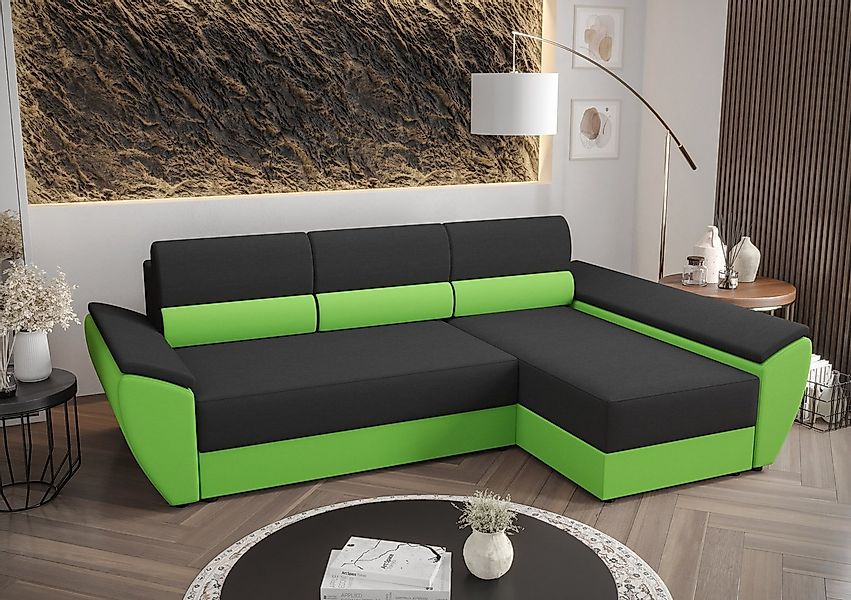 ALTDECOR Ecksofa REB-L3, Couch mit Schlaffunktion, Wohnzimmer - Wohnlandsch günstig online kaufen
