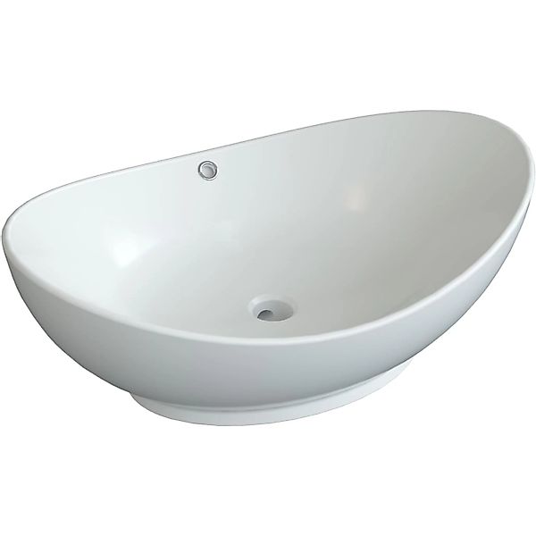 Aquabatos Whonen Aufsatzwaschbecken 60.5 x 39 x 19 cm Waschbecken Oval Desi günstig online kaufen