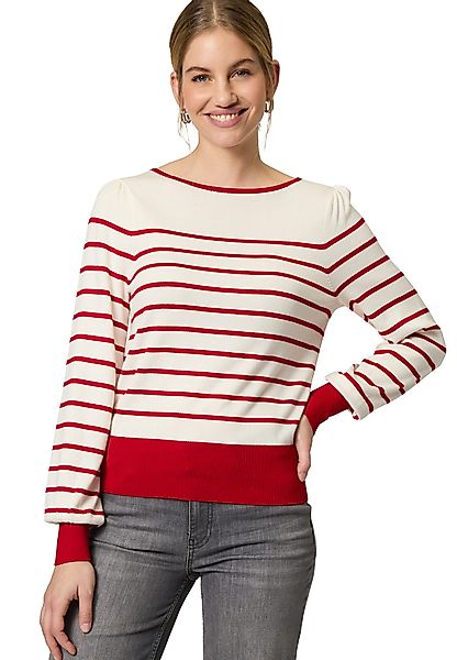 Zero Strickpullover zero Pullover mit Streifen günstig online kaufen