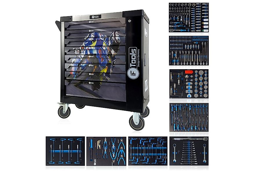 Toolcar Werkzeugwagen Werkstattwagen 8 Schubladen, 8 befüllt, bestückt, gef günstig online kaufen