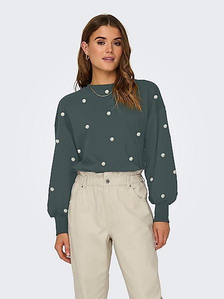 ONLY Sweatshirt ONLBROOKE L/S O-NECK FLOWER SWT Baumwollmischung, regular f günstig online kaufen