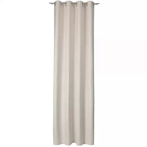 JOOP! Vorhang Gardine Emboss mit Ösen - Größe: 140x250 cm - Farbe: Natur - günstig online kaufen