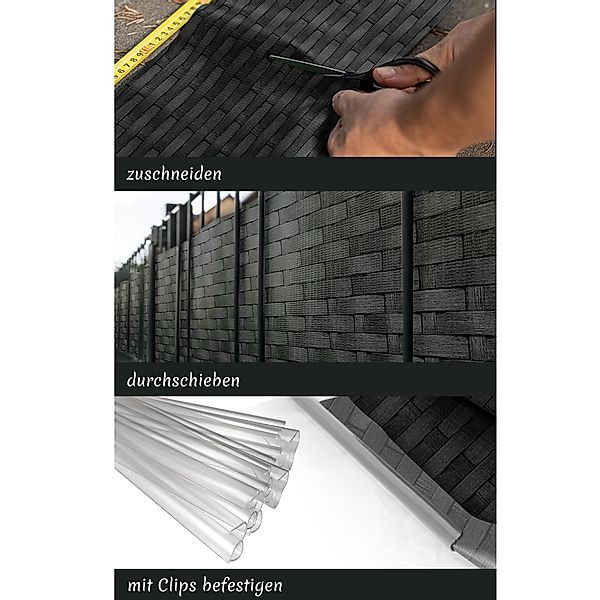 TRISENS Sichtschutzstreifen, Sichtschutzzaun inkl. 30 Befestigungsclips günstig online kaufen