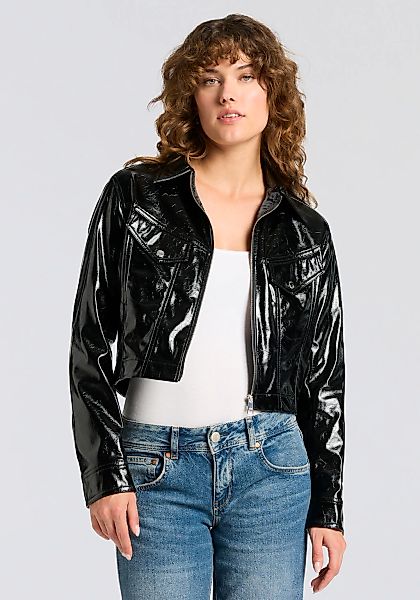 BOSS ORANGE Kurzjacke "Jasita Premium Damenmode" in Lederoptik günstig online kaufen