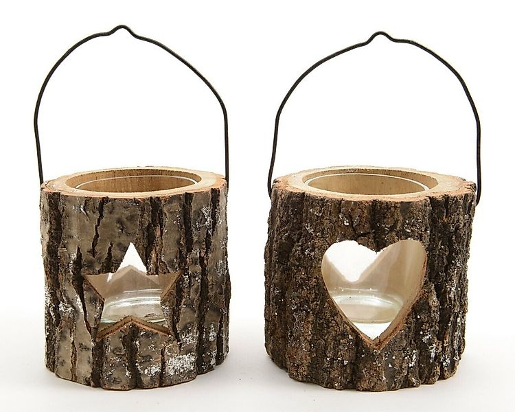 Kaemingk Teelichthalter Teelicht Windlicht Holz zum günstig online kaufen