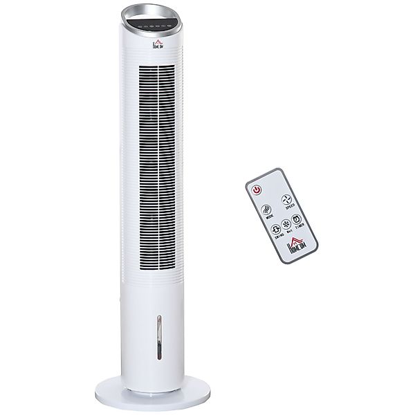 HOMCOM Luftkühler Turmventilator mit Wasserkühlung 60W Fernbedienung Luftbe günstig online kaufen