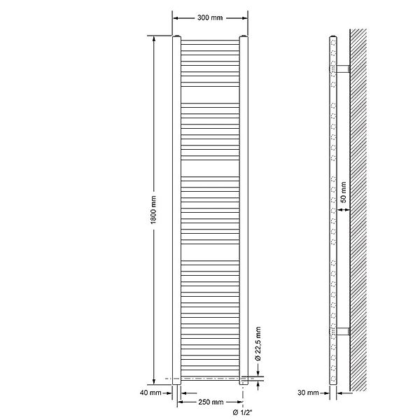 LuxeBath Badheizkörper Design Heizkörper Handtuchtrockner Badezimmer günstig online kaufen