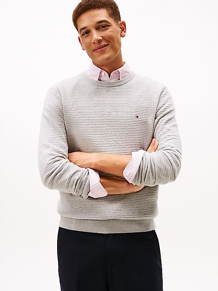 Tommy Hilfiger Rundhalspullover SEASONAL STRUCTURE mit günstig online kaufen