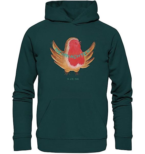 Mr. & Mrs. Panda Hoodie Rotkehlchen Weihnachten Größe XXL - Mid Heather Gre günstig online kaufen