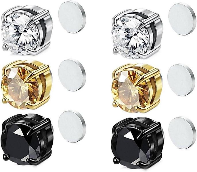 LuxusKollektion Schmuckset 3 Paare 6mm Magnet günstig online kaufen