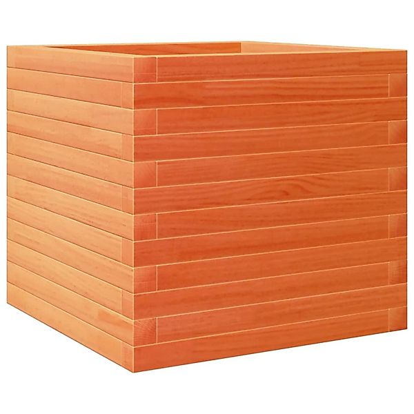 vidaXL Pflanzkübel Wachsbraun 50x50x45,5 cm Massivholz Kiefer 847245 günstig online kaufen