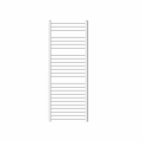 LuxeBath Badheizkörper 600x1500 mm Weiß Gebogen mit Seitenanschluss günstig online kaufen