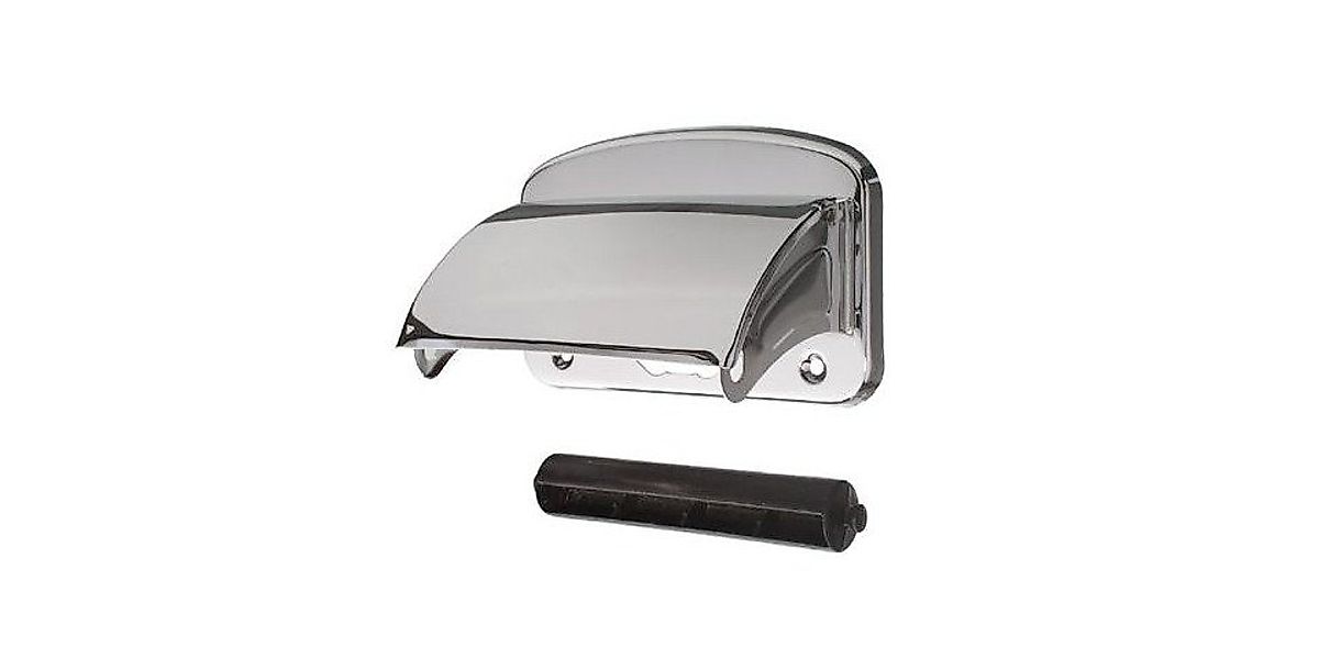 CORNAT Toilettenpapierhalter Cornat Papierrollhalter chrom, mit Deckel günstig online kaufen