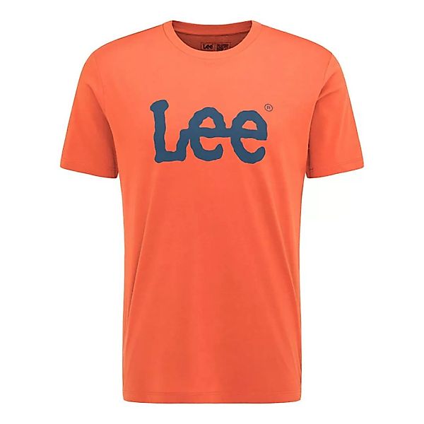 Lee Wackelig Logo Kurzärmeliges T-shirt L Burnt Ochre günstig online kaufen