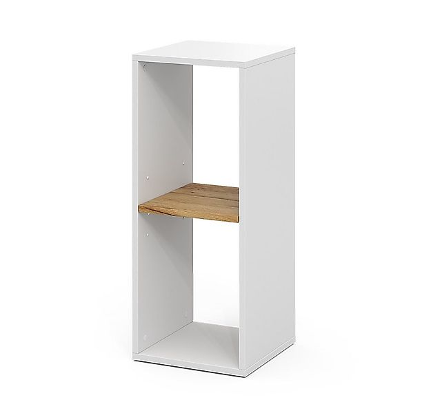Vicco Bücherregal Tomy, Weiß/Goldkraft Eiche, 30 x 74 cm mit 2 offenen Fäch günstig online kaufen