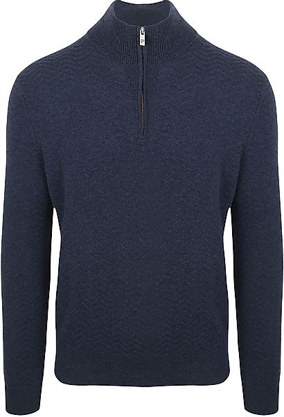 R2 Pullover Halfzip Weave Structure Navy - Größe XXL günstig online kaufen