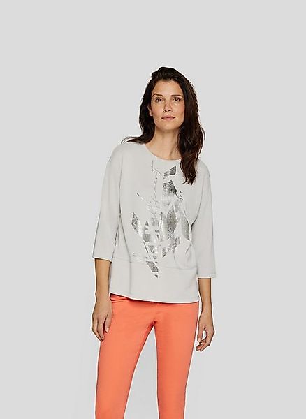 Rabe Print-Shirt Rabe Schickes 3/4-Arm-Shirt mit Silber-Print günstig online kaufen