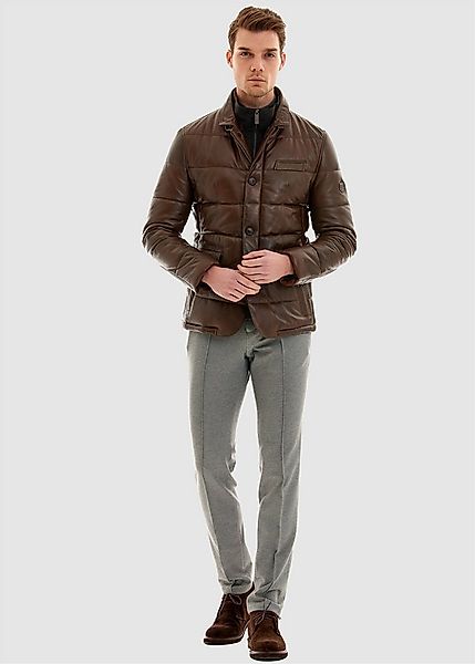 Pierre Cardin Lederjacke in tollem Stepp-Design günstig online kaufen