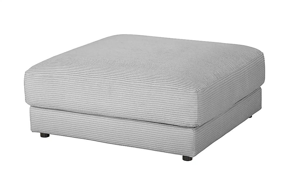 Jette Home Hocker Cord Sila ¦ grau ¦ Maße (cm): B: 100 H: 43 T: 100.0 Polst günstig online kaufen