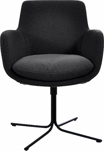 K+W Komfort & Wohnen Drehstuhl »Pego« () filigranem 4-Fuß-Gestell in schwar günstig online kaufen