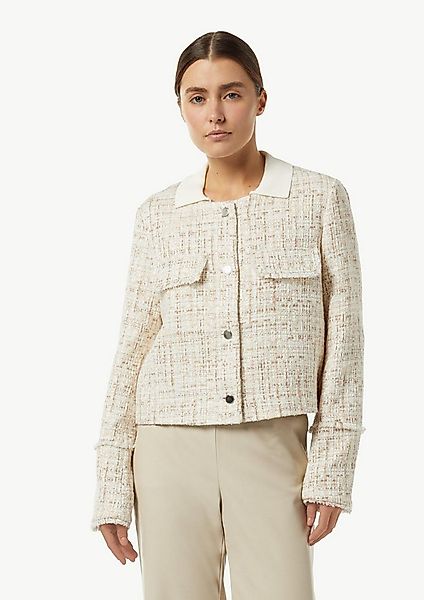 comma Funktionsjacke Indoor-Jacke Kurze Boucléjacke mit Glitzergarn günstig online kaufen