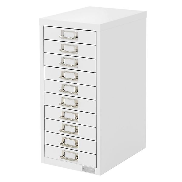 ML-Design Aktenschrank mit 10 Schubladen 28x38x60 cm Weiß aus Metall für DI günstig online kaufen