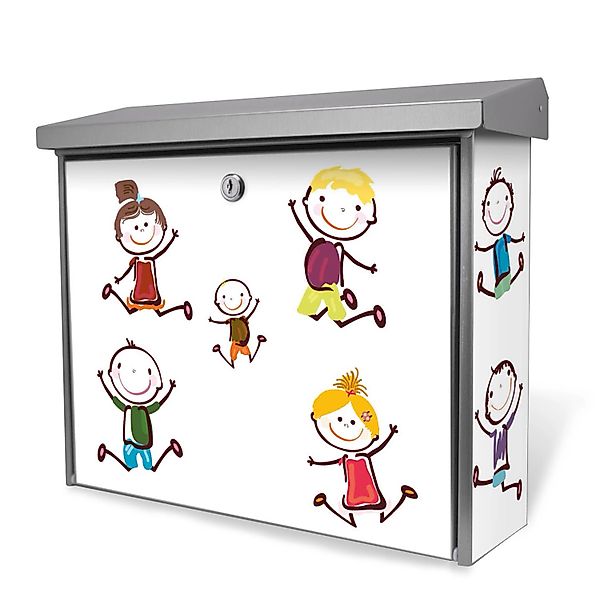 Banjado Briefkasten Edelstahl 38.5x31.5x12cm Ohne Zeitungsfach Inkl. Montag günstig online kaufen