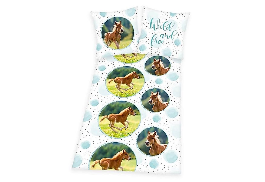 Herding Bettwäsche Herding Pony Fohlen Pferd - Kuschel-Bettwäsche-Set, 135x günstig online kaufen