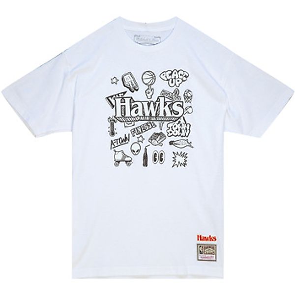 Mitchell And Ness  T-Shirts & Poloshirts T-shirt Atlanta Hawks NBA Doodle günstig online kaufen