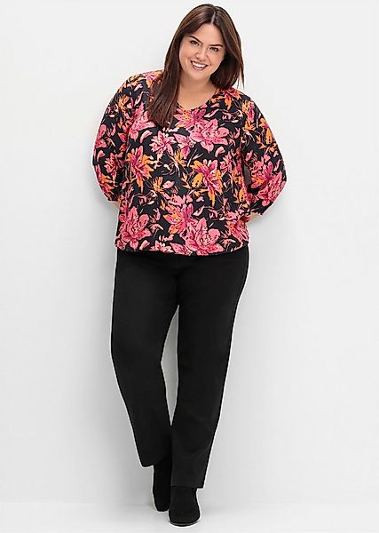 Sheego Jerseyhose Stretch-Hose . mit Shaping-Einsatz und Gummibund günstig online kaufen