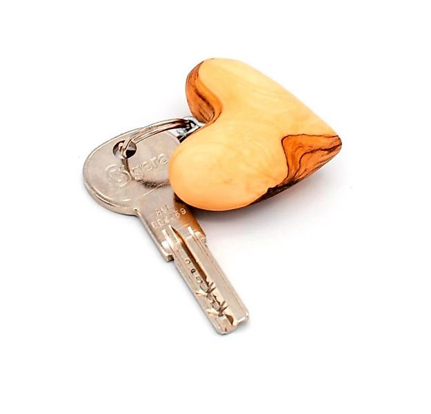 Olivenholz-erleben Schlüsselanhänger Schlüsselanhänger HERZ edles Olivenhol günstig online kaufen