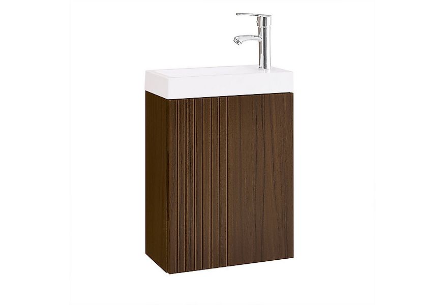 SoBuy Waschtisch BZR196, Waschbeckenunterschrank mit Waschbecken Badezimmer günstig online kaufen