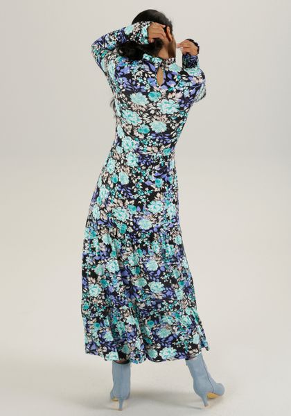 Aniston SELECTED Maxikleid mit romantischem Rosendruck günstig online kaufen