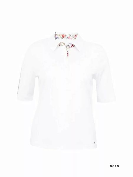 efixelle T-Shirt Polo mit Webkragen Efixelle weiß günstig online kaufen