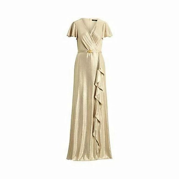 Abendkleid Foil-Print Flutter-Sleeve Gown günstig online kaufen