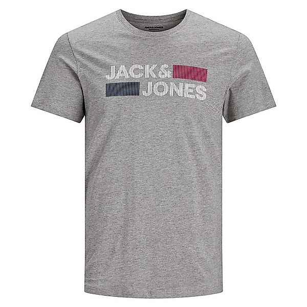Jack & Jones Corp Logo Kurzärmeliges T-shirt XL Light Grey Melange / Detail günstig online kaufen