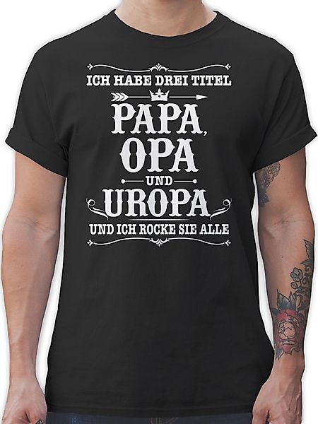 Shirtracer T-Shirt Ich habe Drei Titel günstig online kaufen