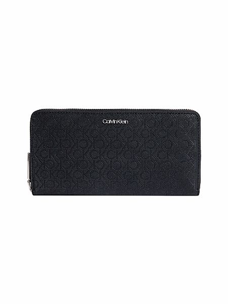 Calvin Klein Geldbörse "Ruched LONG L-ZIP", Damen Geldbeutel, Portemonnaie günstig online kaufen