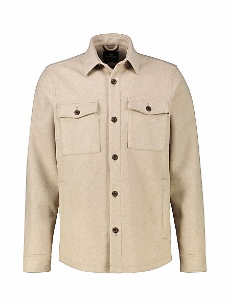 LERROS Langarmhemd "LERROS Übergrössen-Hemdjacke in Wolloptik" günstig online kaufen