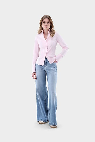 Twill Kelchkragenbluse günstig online kaufen