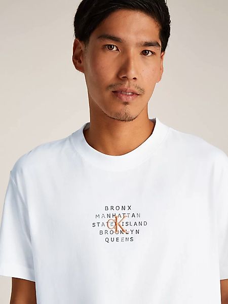 Calvin Klein Jeans T-Shirt NYC STAMP GRAPHIC mit Calvin Klein Label günstig online kaufen