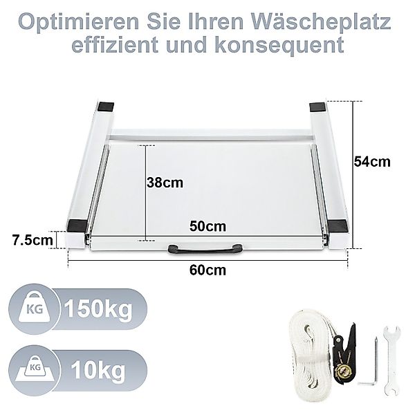 Clanmacy Zwischenbaurahmen Metall Verbindungsrahmen für Waschmaschine/Trock günstig online kaufen