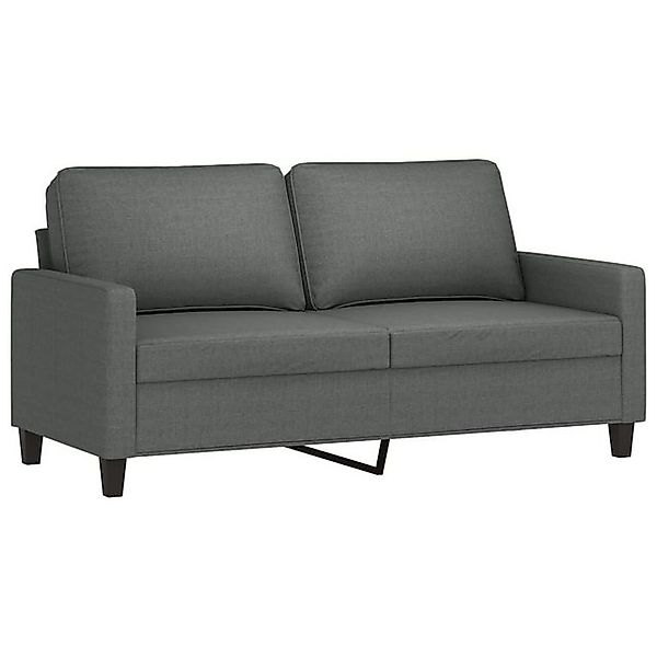 vidaXL Sofa, 2-Sitzer-Sofa Dunkelgrau 140 cm Stoff günstig online kaufen