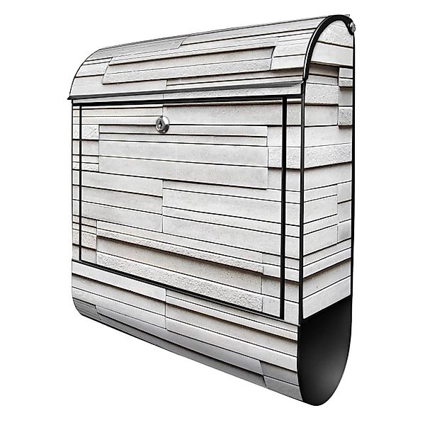 Banjado Design Briefkasten Schwarz Pulverbeschichtet 39x47x14cm 2 Schlüssel günstig online kaufen