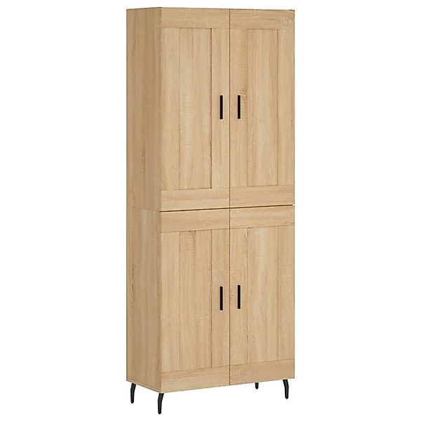 vidaXL Highboard Sonoma-Eiche 69,5x34x180 cm Holzwerkstoff 3199700 günstig online kaufen