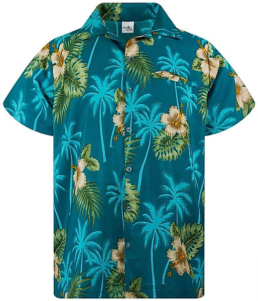 King Kameha Hawaiihemd Small Flower Funky Hawaii-Hemd Herren Kurzarm Front- günstig online kaufen